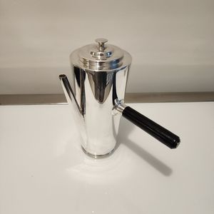 Restoration Hardware Silverplated Kyusu Teapot Coffee Pot Hot Chocolate Server